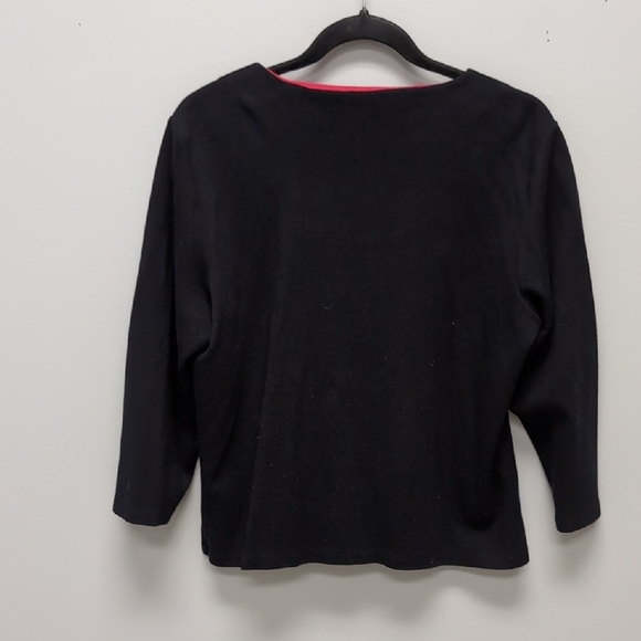 XL Liz Claiborne Black Stretchy Black Blazer with Double-Breasted Design. EUC - Picture 5 of 5